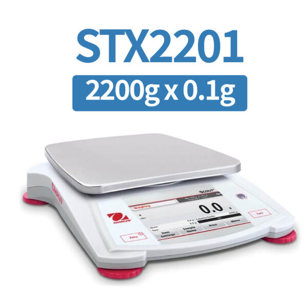 OHAUS STX2201 Portable Balance, 2200 g x 0.1 g, Class II