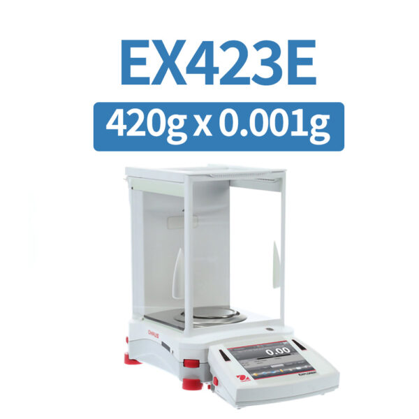 OHAUS EX423E Precision Balance, 420 g x 1 mg, External Calibration