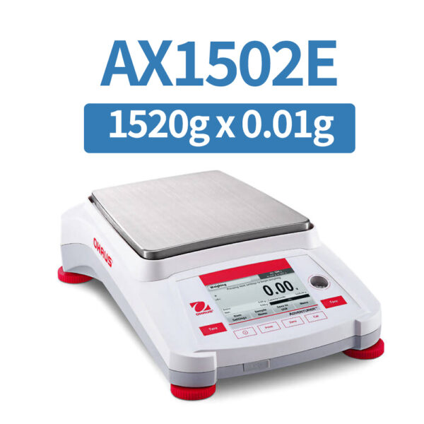 OHAUS AX1502E Precision Balance, 1520 g x 0.01 g, External Calibration