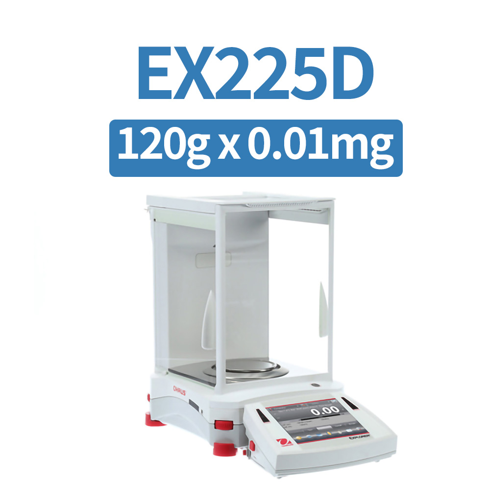 OHAUS EX225D Microbalance, 220 g x 0.01 mg