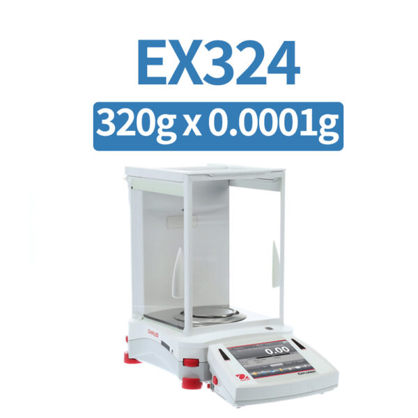 OHAUS EX324 Analytical Balance, 320 g x 0.1 mg, Internal Calibration