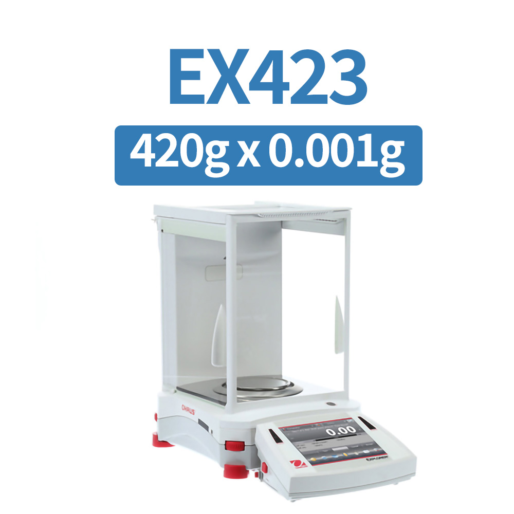 OHAUS EX423 Precision Balance, 420 g x 1 mg, Internal Calibration