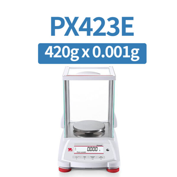 OHAUS PX423E Precision Balance, 420 g x 1 mg, External Calibration