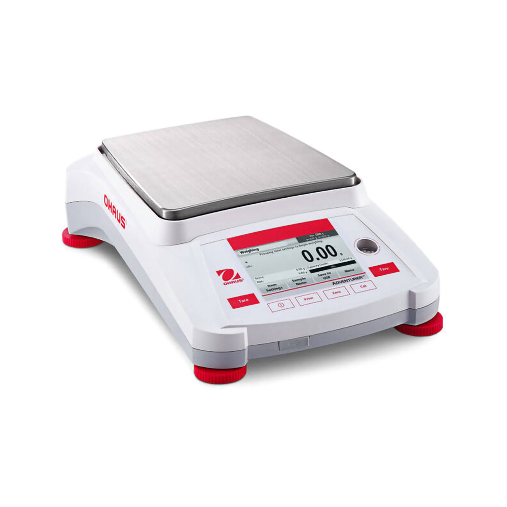 OHAUS AX622 precision balance 620g x 0.01g internal calibration laboratory scale