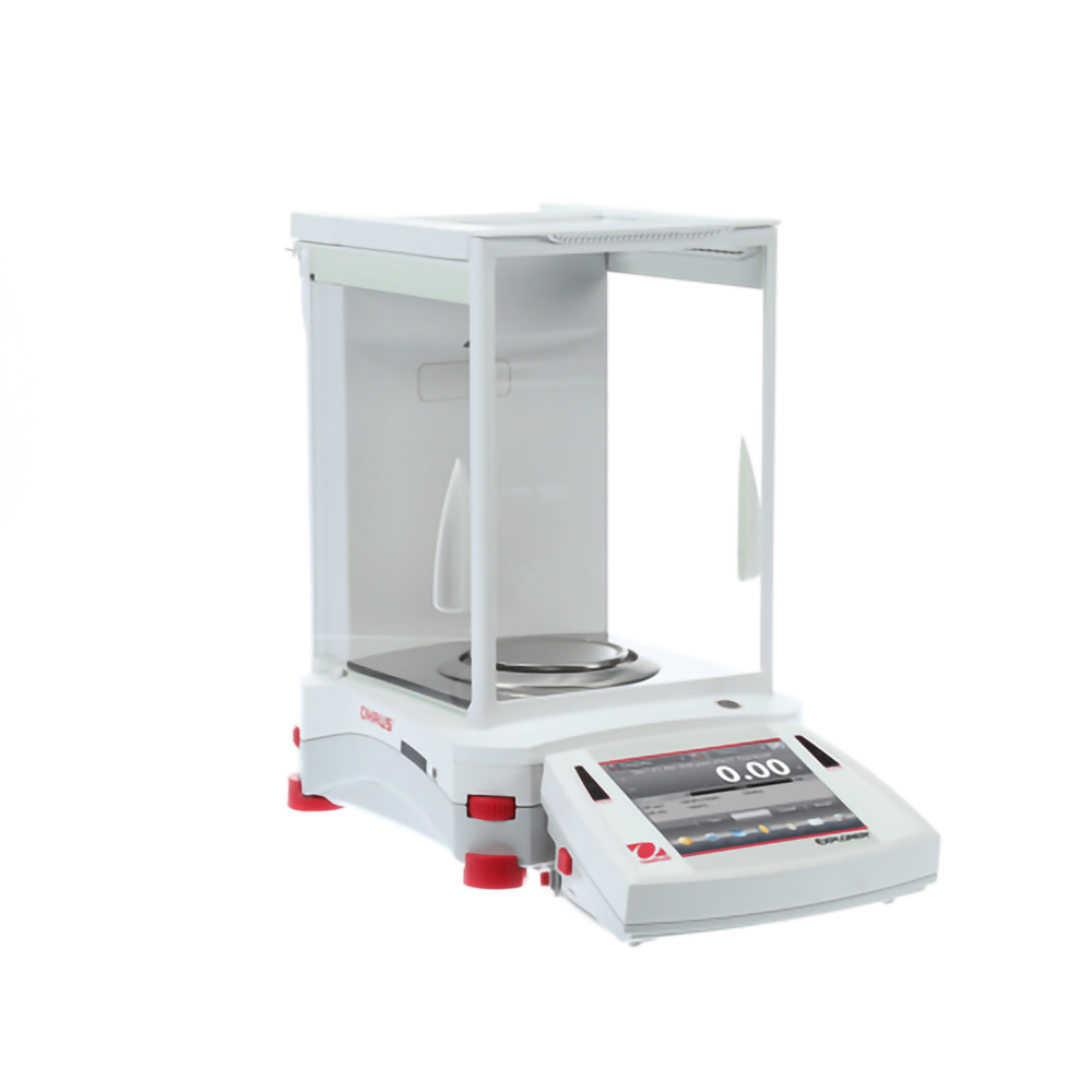 OHAUS EX124AD analytical balance 120g x 0.0001g semi-automatic calibration laboratory scale