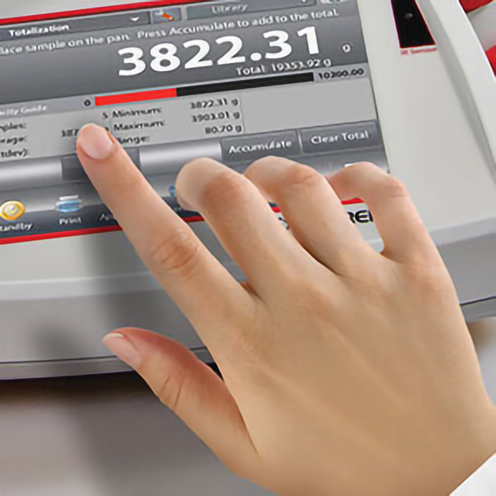OHAUS EX223 Precision Balance, 220 g x 1 mg, Internal Calibration - Image 7