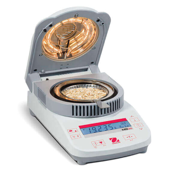 OHAUS MB23 Moisture Analyzer with Halogen Drying, 110g Capacity, 0.1% Readability