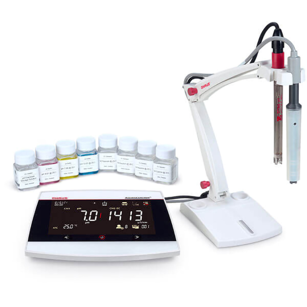 OHAUS AB33M1 Benchtop Multi-Parameter Meter | 230V | Touchscreen | Auto Calibration - Image 4