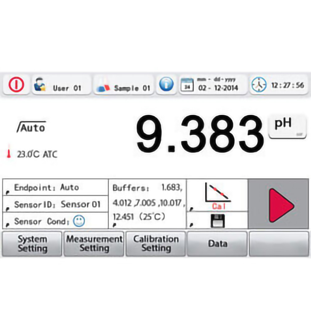 OHAUS ST5000 /B Benchtop pH Meter | 230V | Touchscreen Display | Auto Calibration - Image 3